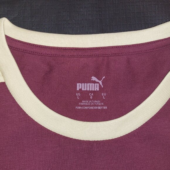 MAN CITY Heritage T7 Tee PUMA Maroon New Without Tags Size L - Picture 11 of 11
